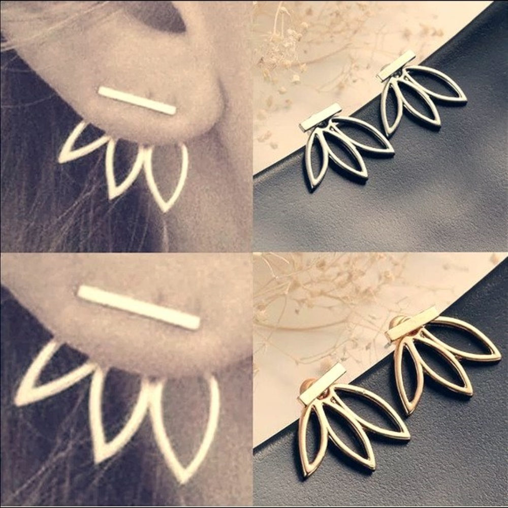 Lotus Flower Ear Jackets